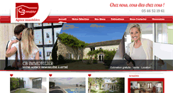 Desktop Screenshot of cb-immobilier17.com