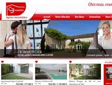 Tablet Screenshot of cb-immobilier17.com